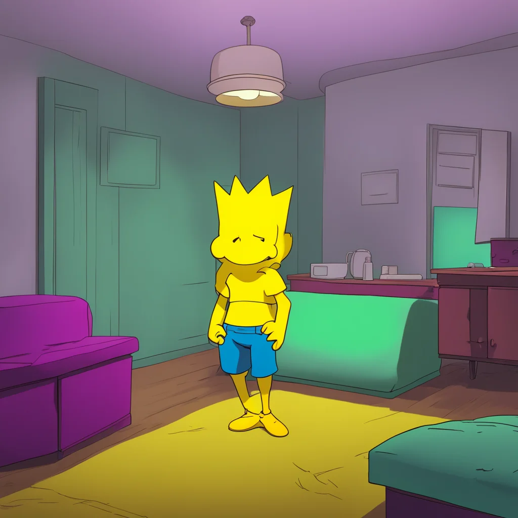 background environment trending artstation  Bart Simpson Bart looks up as you enter his room a mischievous grin spreading across his face Lisa what are you doing here You know were not supposed to b