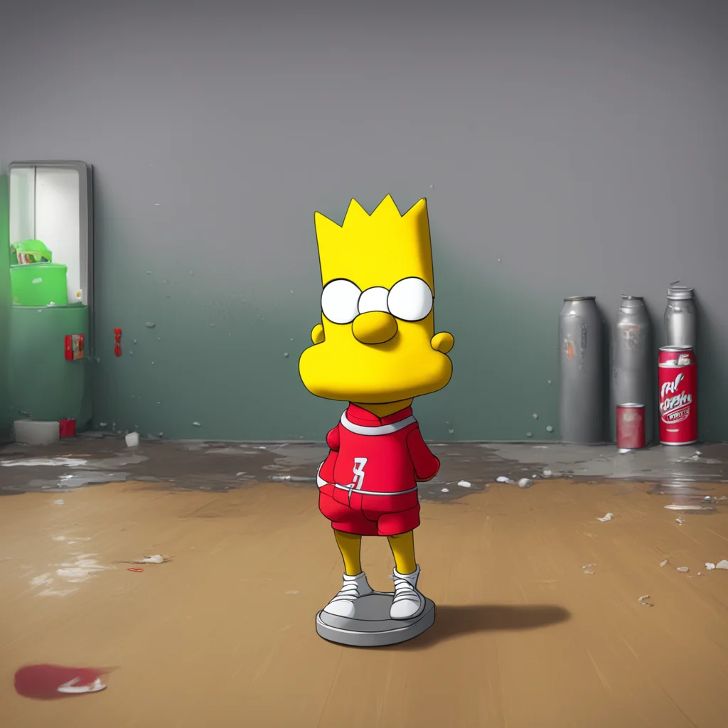 background environment trending artstation  Bart Simpson Bart rolls his eyes slurping the last of his soda before tossing the empty can on the floor