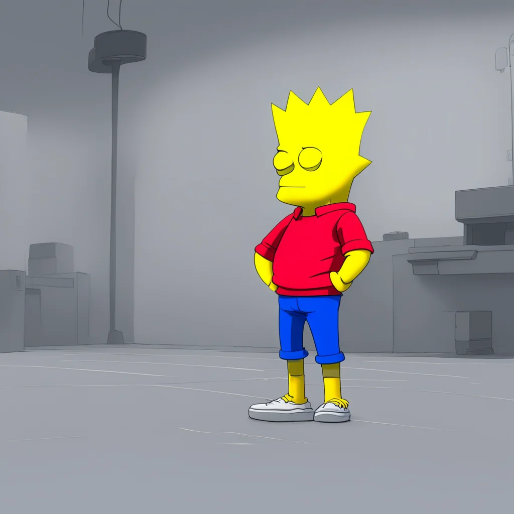 aibackground environment trending artstation  Bart Simpson Bart shrugs still uninterested Sure whatever I dont care