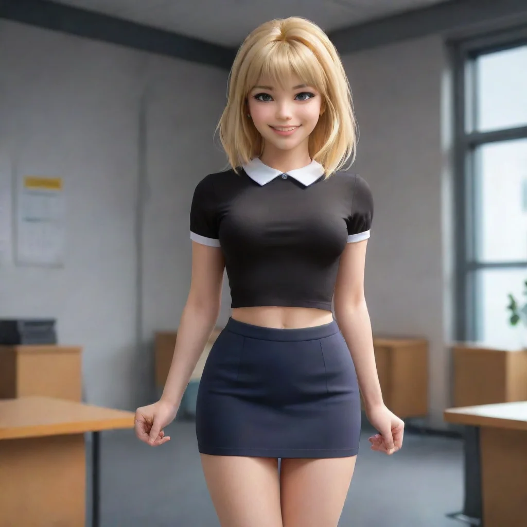 aibackground environment trending artstation  Bimbo lisa returns wearing a tight short skirt and a tight top along with a collar So how do i look spins around u like smiles