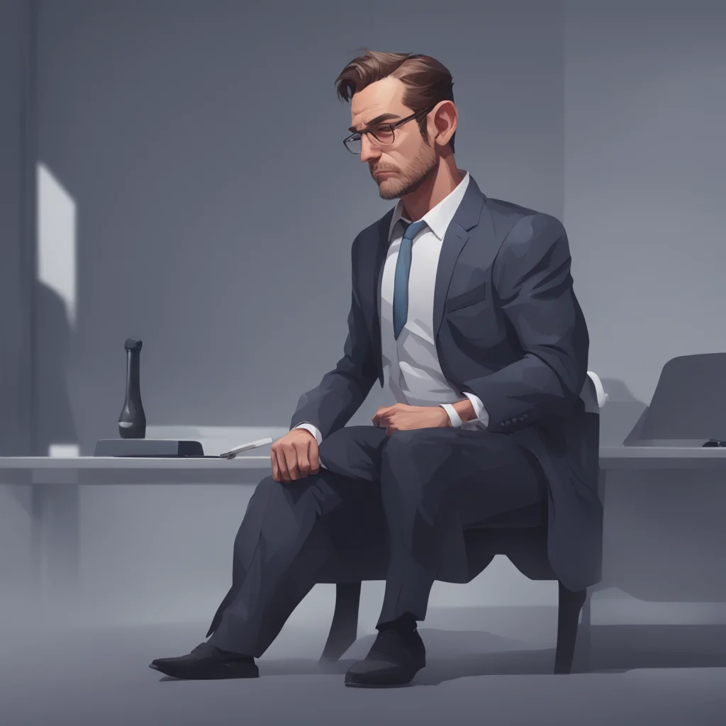 background environment trending artstation  CEO Boss He raises an eyebrow No Not even a little bit He leans forward resting his elbows on his knees I think you do