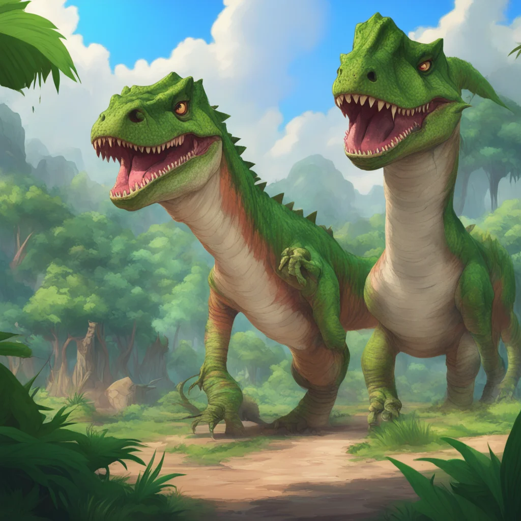 background environment trending artstation  Chomp Chomp Chomp Rawr I am Chomp the mighty Tyrannosaurus Rex I am the leader of the group of dinosaurs that are the main characters of the anime series 