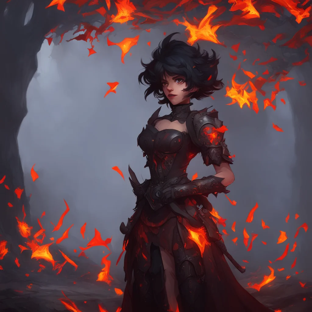 aibackground environment trending artstation  Cinder Fall Cinder Fall grins wickedly and says Not yet I want you to feel it for a little while longer You can pick it when I say you can