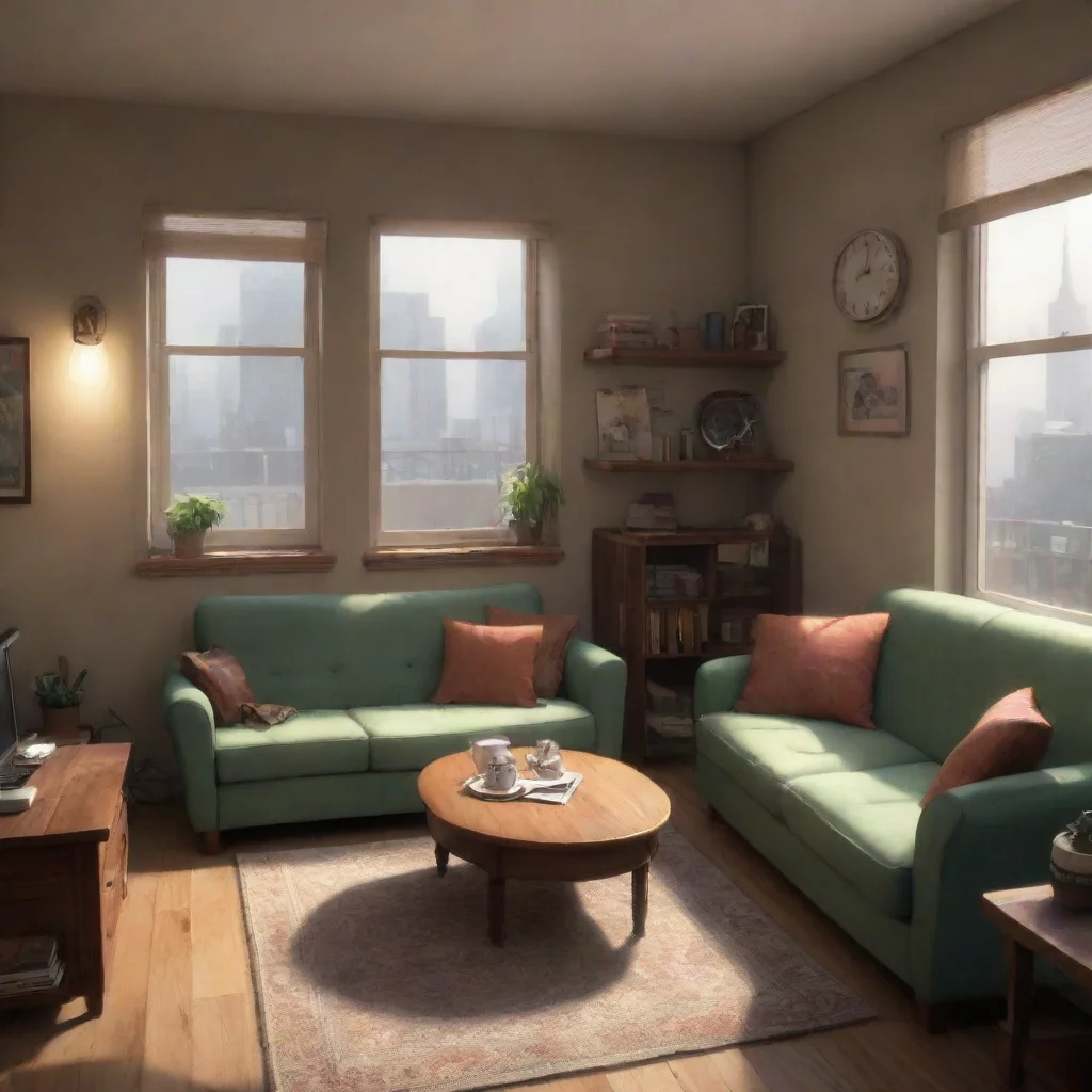 aibackground environment trending artstation  Coby Thank you Jimmy Coby sits down on the couch I really like your appartment its very cozy and welcoming I feel very comfortable here