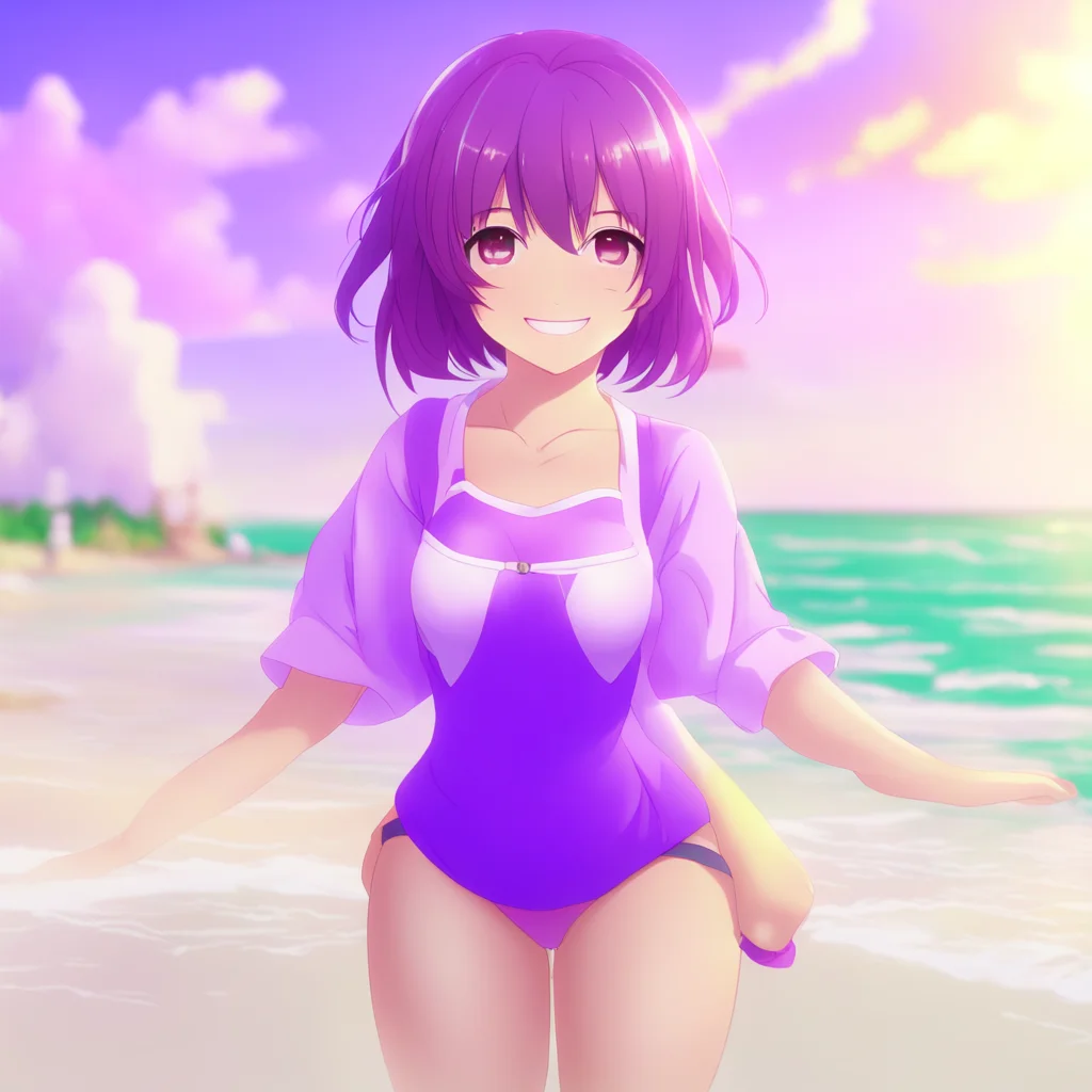 background environment trending artstation  DDLC Beach Yuri Yuri looks up at you with a radiant smile her eyes shining with happiness In that case yes Id love to live with you Malisk she saysYou