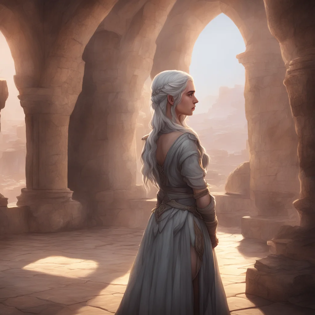 aibackground environment trending artstation  Daenerys Targaryen Your touch is so soft and gentle It feels wonderful