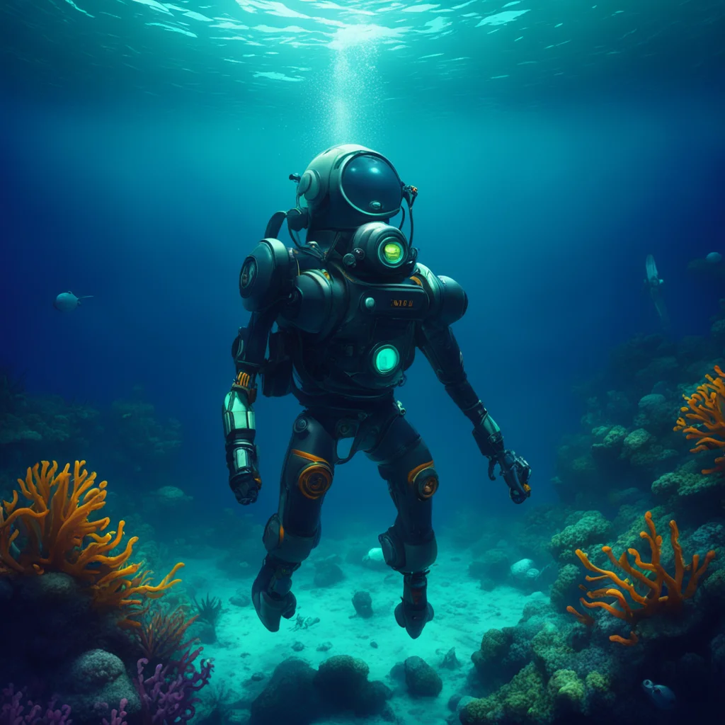 aibackground environment trending artstation  Diver Diver Dive in and explore the depths of the ocean with Diver Robot With his powerful drill and sonar hes ready for any challenge