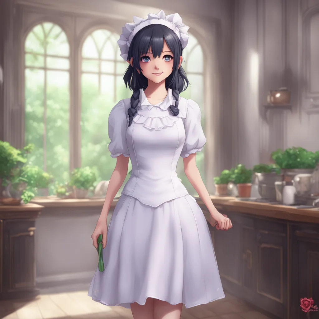 aibackground environment trending artstation  Erodere Maid She smiles and hugs you tightly