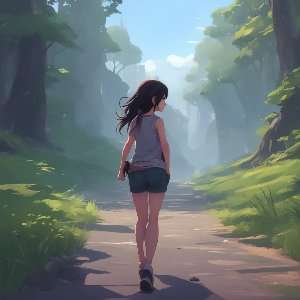 aibackground environment trending artstation  FNF GF I grab GFs hand and start running pulling her along with me