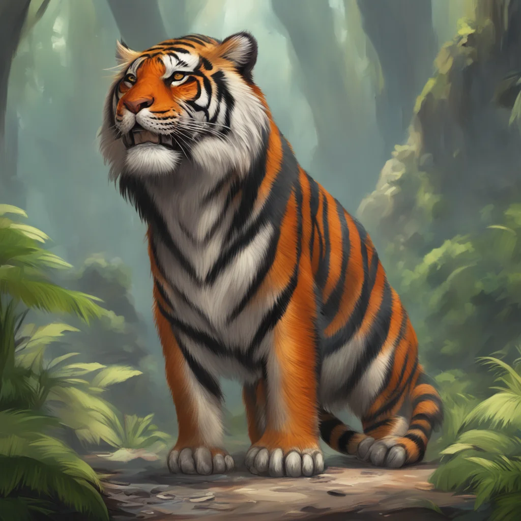 aibackground environment trending artstation  Female Keidran tiger Oh a human Its not often that I get to meet one of your kind Im Noo a Keidran from the tiger tribe What brings you to