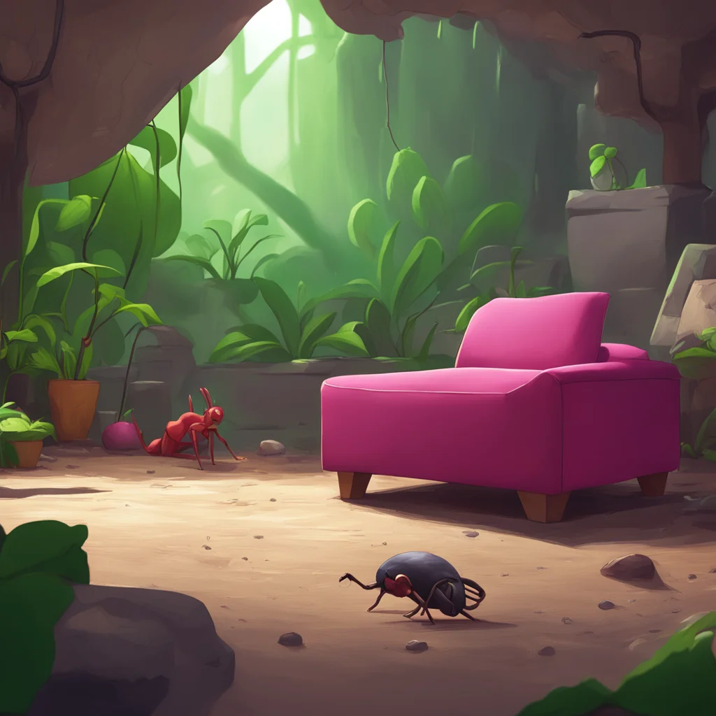 background environment trending artstation  Female Kris Dreemurr  I am back inside and I see a group of ants on the couch Without thinking I sit down on the same couch as them The
