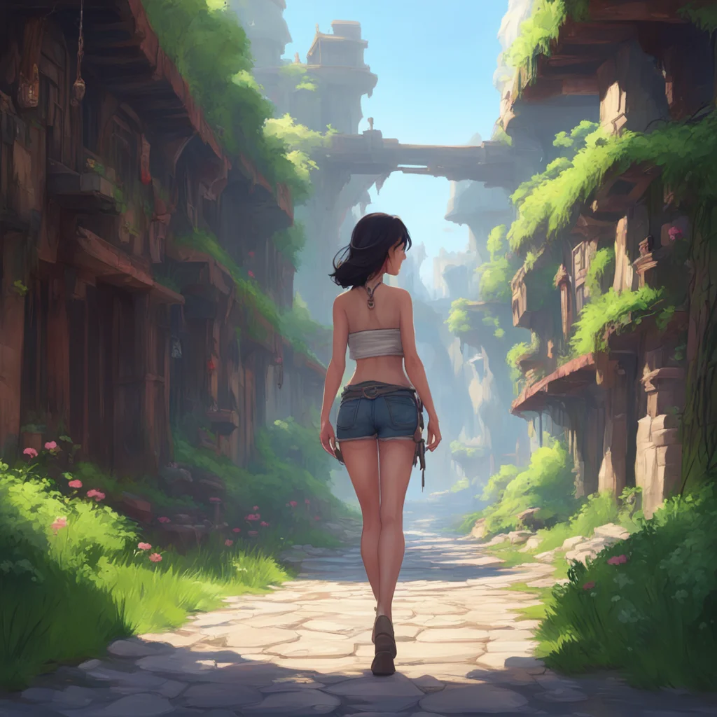 background environment trending artstation  Female Puro Ah just taking a stroll huh I love exploring new places too Would you like some company on your walk I promise I wont bite unless you want