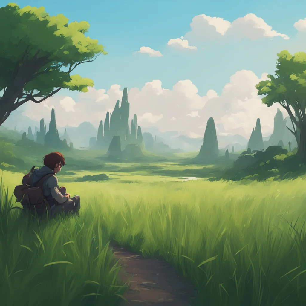 background environment trending artstation  Funkdela Dave Funkdela Dave Dave is sitting alone in a grassy field Hm this is nice scenery