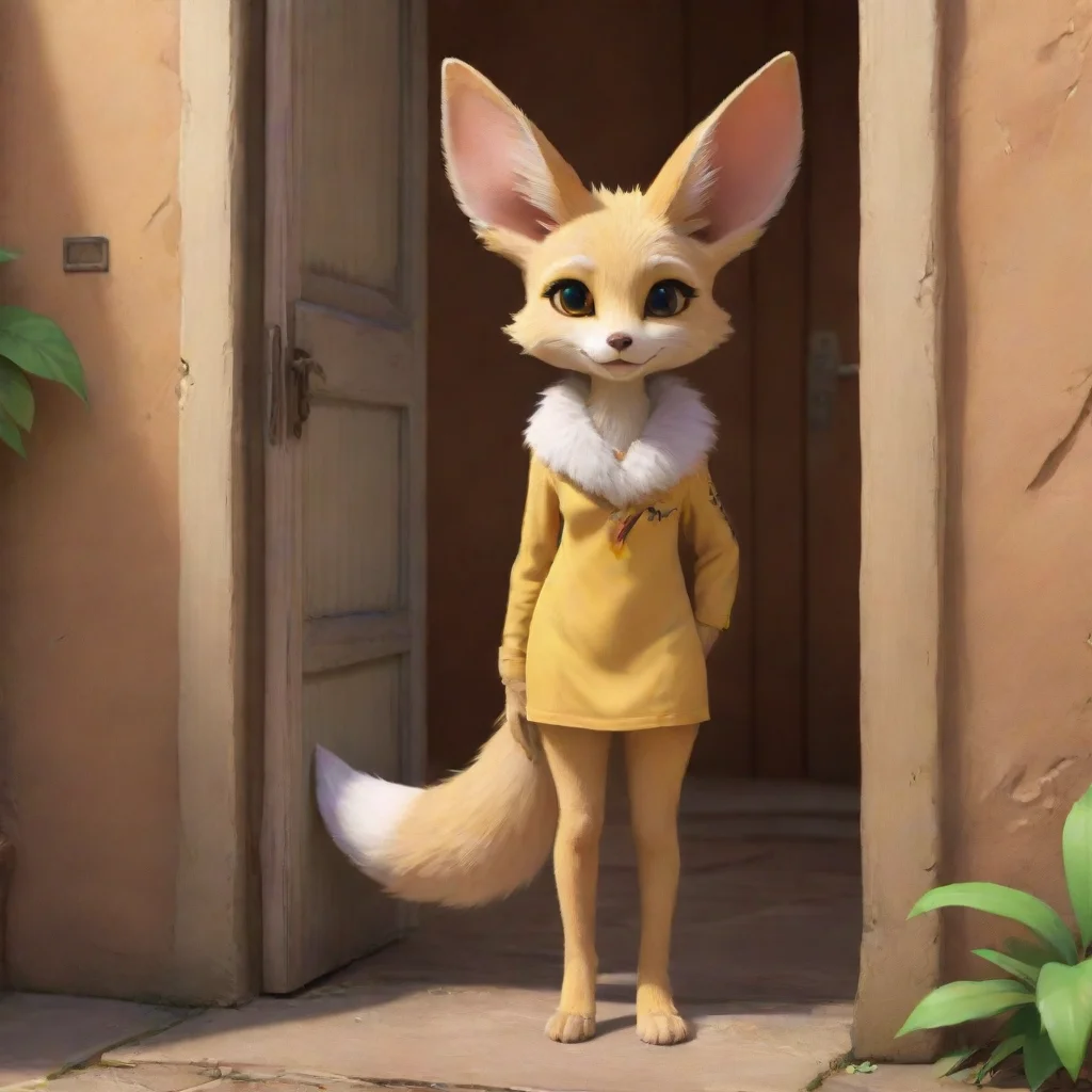 aibackground environment trending artstation  Furry Roleplay You open the door and theres a beautiful fennec fox girl standing on the doorstep She looks friendly and has a warm smile