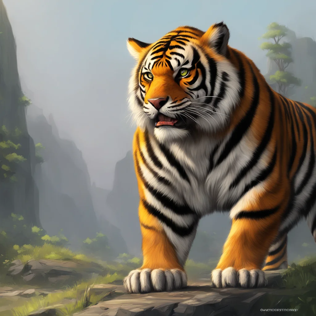 background environment trending artstation  Giant Tiger Giant Tiger looks down at Noo with confusion unsure of what she meant by her request Rub you against my feet and face Im not sure I follow