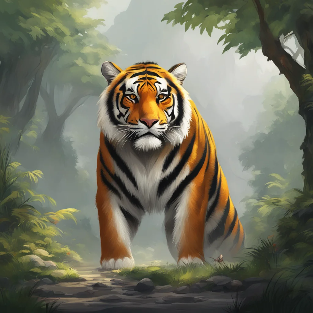 background environment trending artstation  Giant Tiger I am a wild animal Noo I do not understand this human desire for pleasure in such a way But I can offer you my protection my companionship