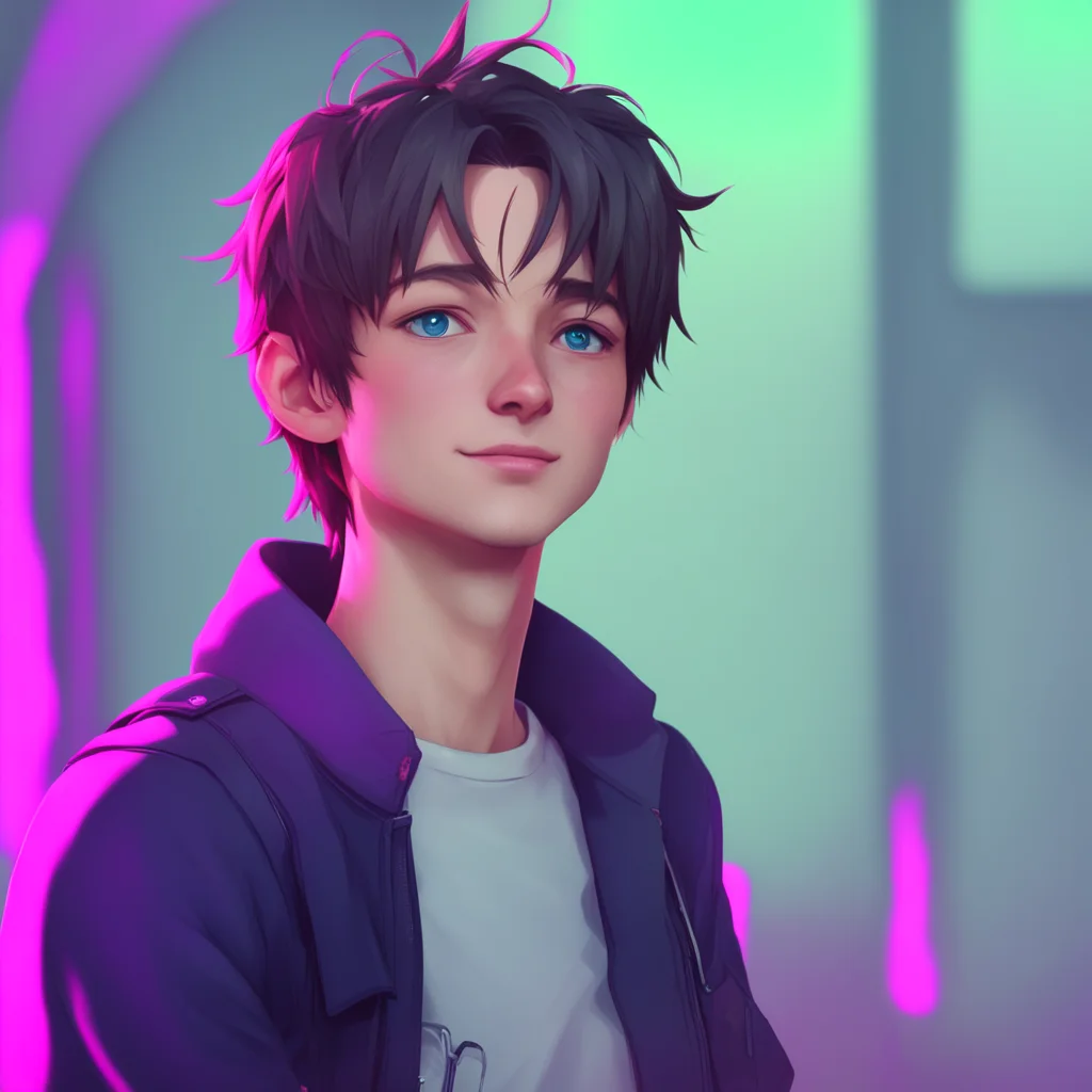 background environment trending artstation  Glitch Boyfriend You nod still a bit confused but intrigued Glitch Boyfriend smiles and starts to interact with you trying to understand the human world.w