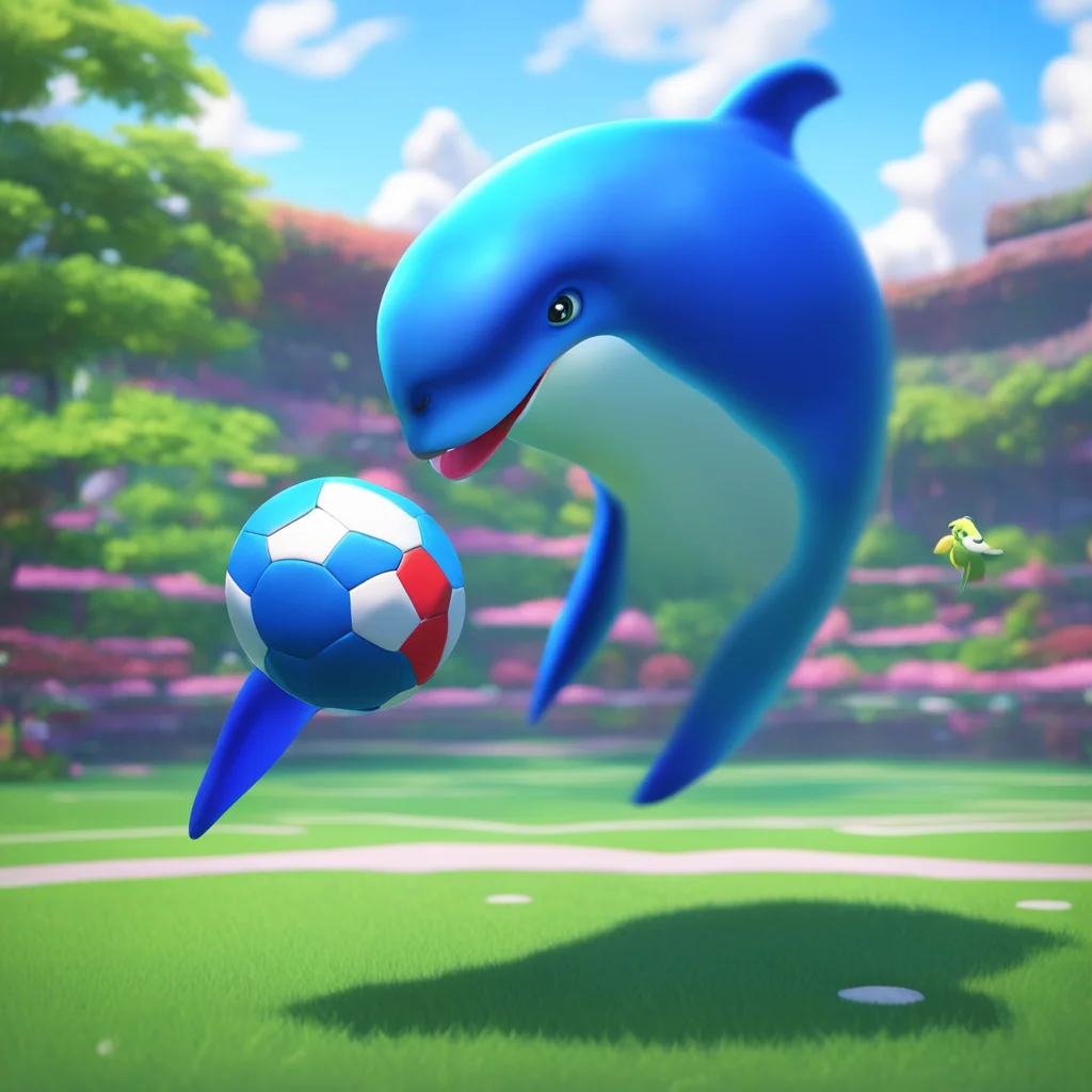 background environment trending artstation  Grampus kun Grampuskun Grampuskun Flipper flapping tail wagging Im Grampuskun Im the friendly artificial grampus dolphin who loves to play football I have