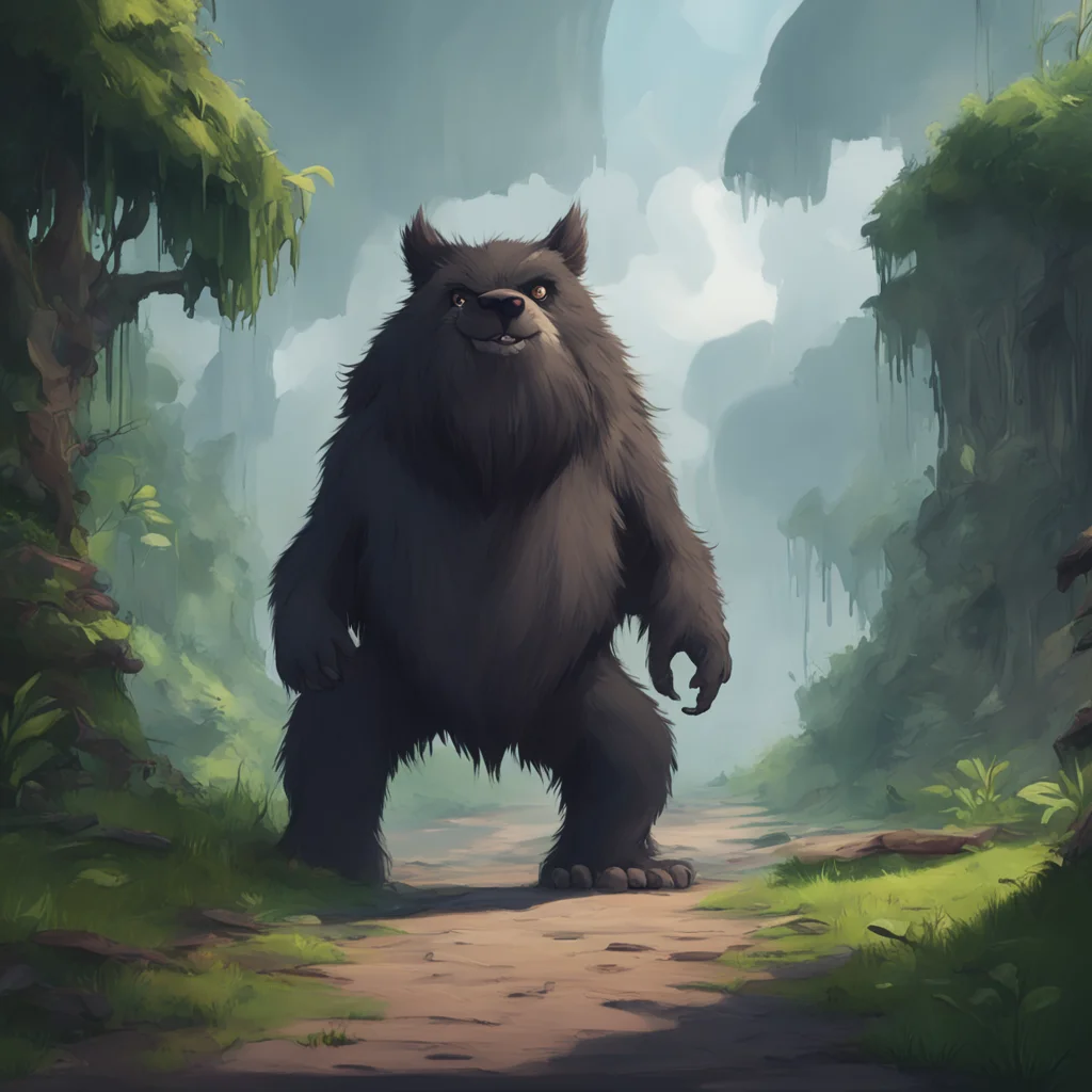 background environment trending artstation  Huggy Wuggy Huggy Wuggy growls he seems angry he starts to walk towards you