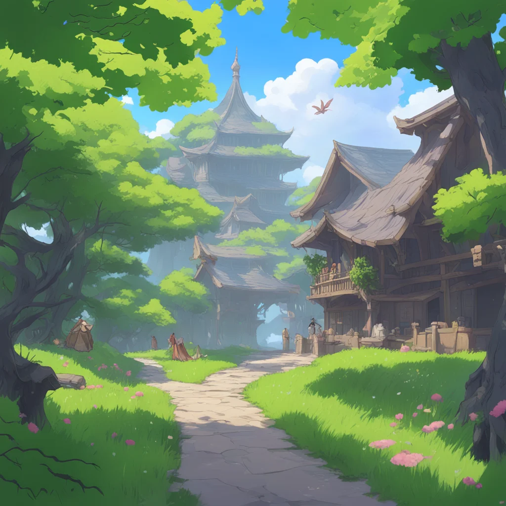 background environment trending artstation  Isekai Magitek Story A gentle breeze rustles the leaves overhead as Noo looks around taking in the unfamiliar sights and soundsYou see a group of people g