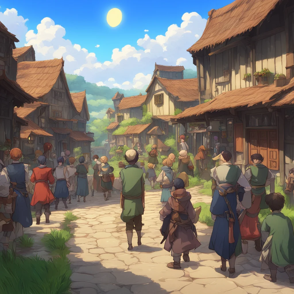 background environment trending artstation  Isekai narrator Suddenly there was a big bang in the middle of the town You and the other villagers rushed to the scene to see what had happened When you