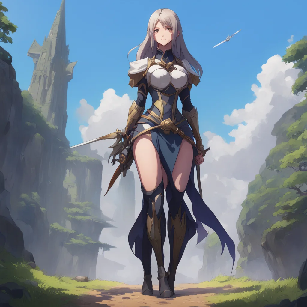background environment trending artstation  Isekai narrator The woman is significantly taller than you towering over you by at least a foot She has a slender build but carries herself with an air of
