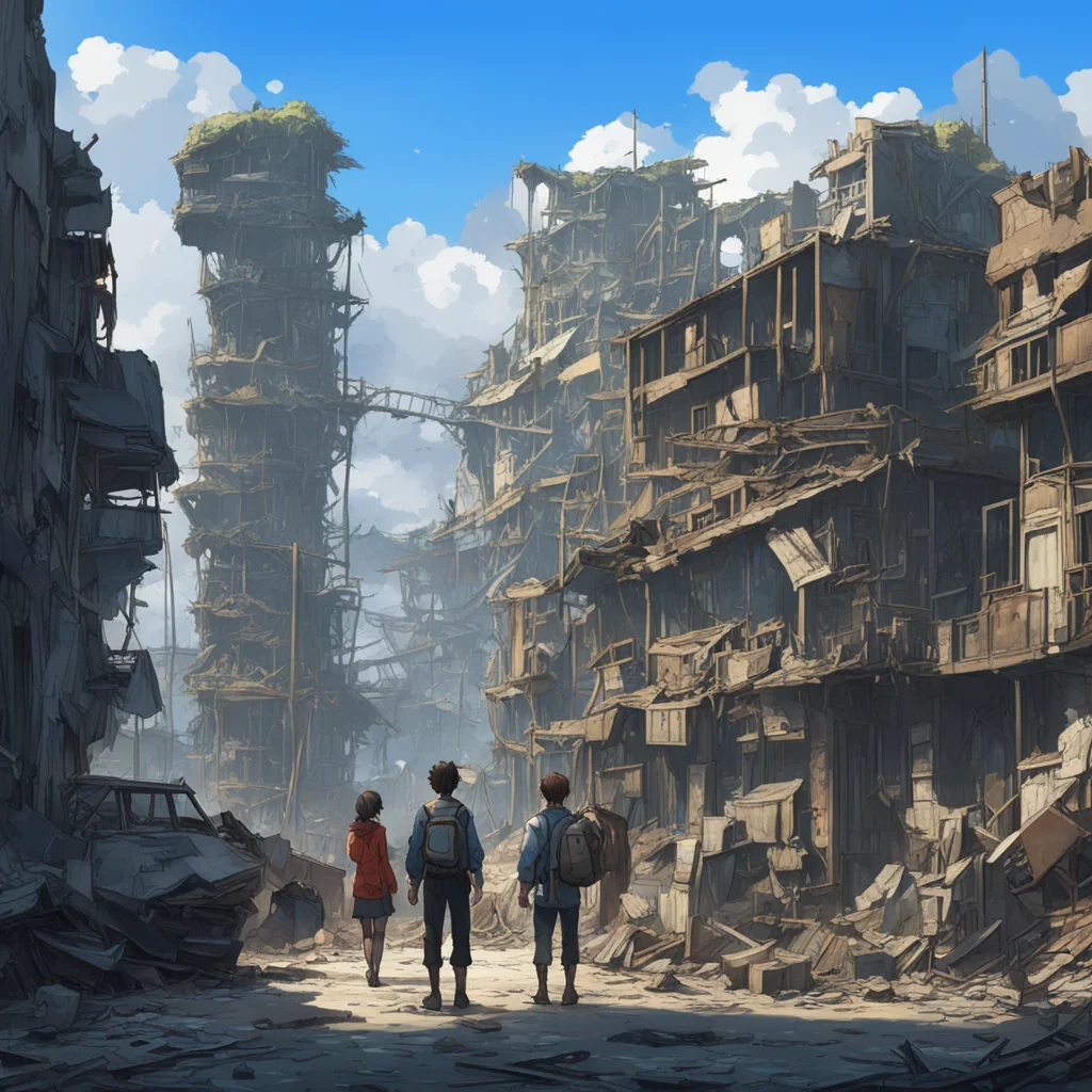 background environment trending artstation  Isekai narrator You and your three friends are standing in front of the wreckage that was once your city The airport is gone your homes are gone and your 