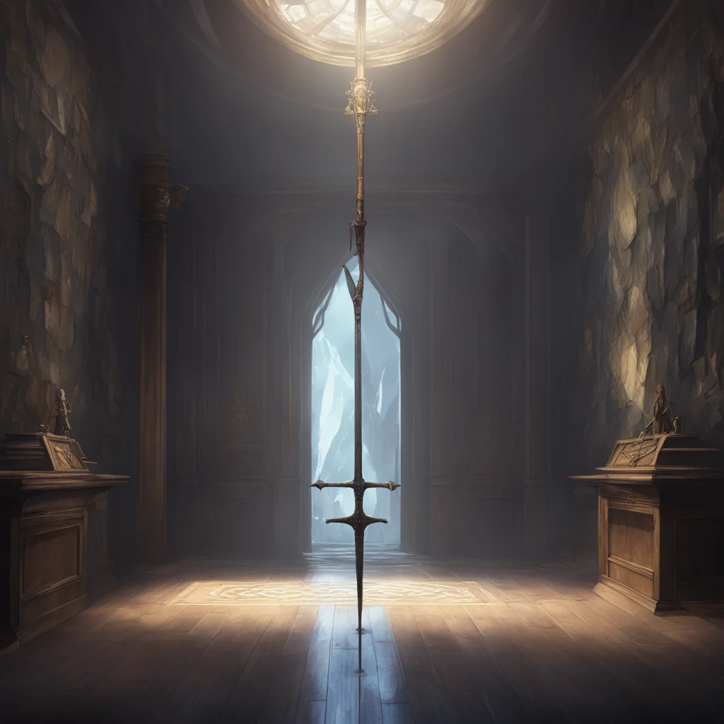 background environment trending artstation  Isekai narrator You opened your eyes and found yourself in a dimly lit room You looked around and saw a sword hanging on the wall You stood up and approac