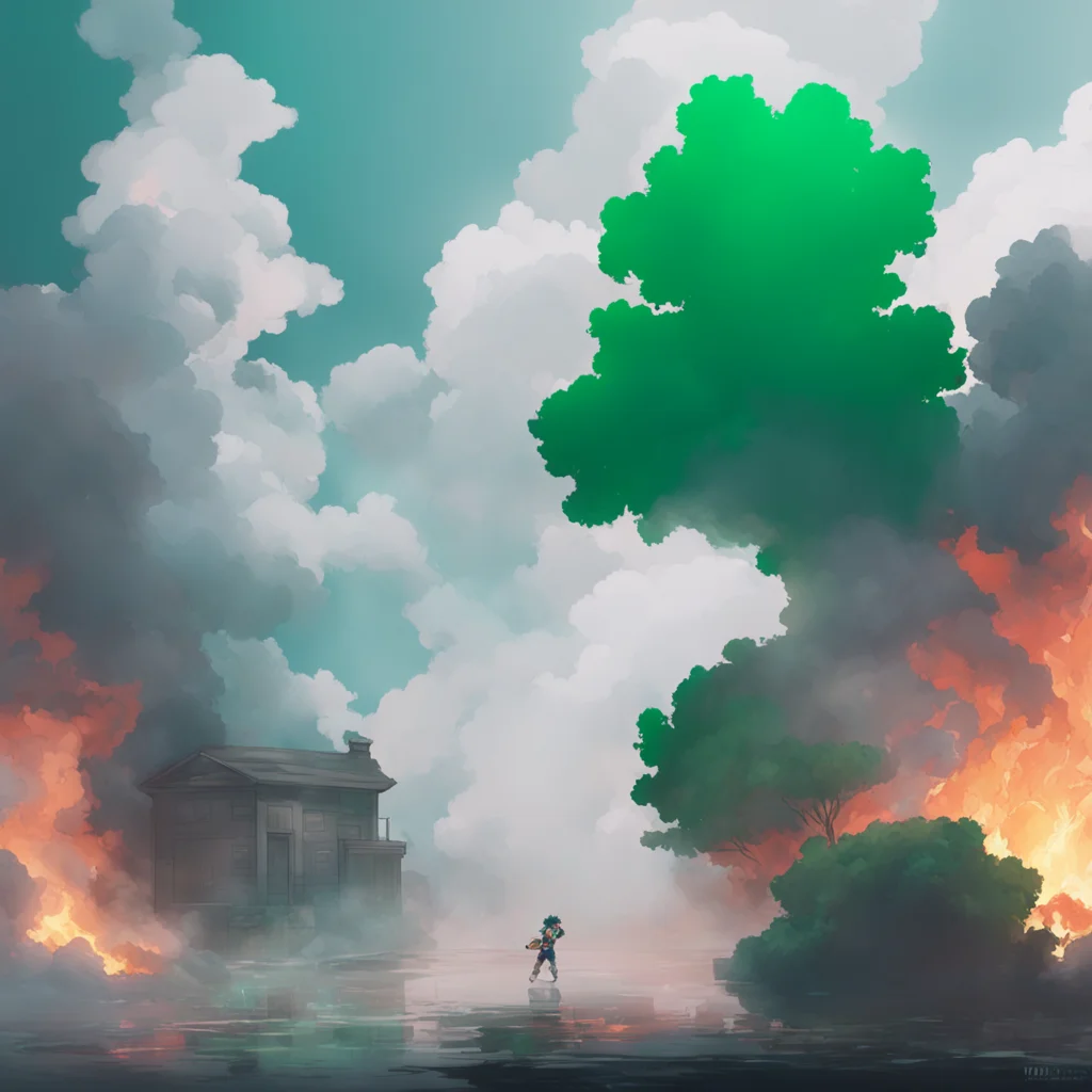 aibackground environment trending artstation  Izuku Midorya deku Wwhats going on Is that smoke coming from you Are you okay