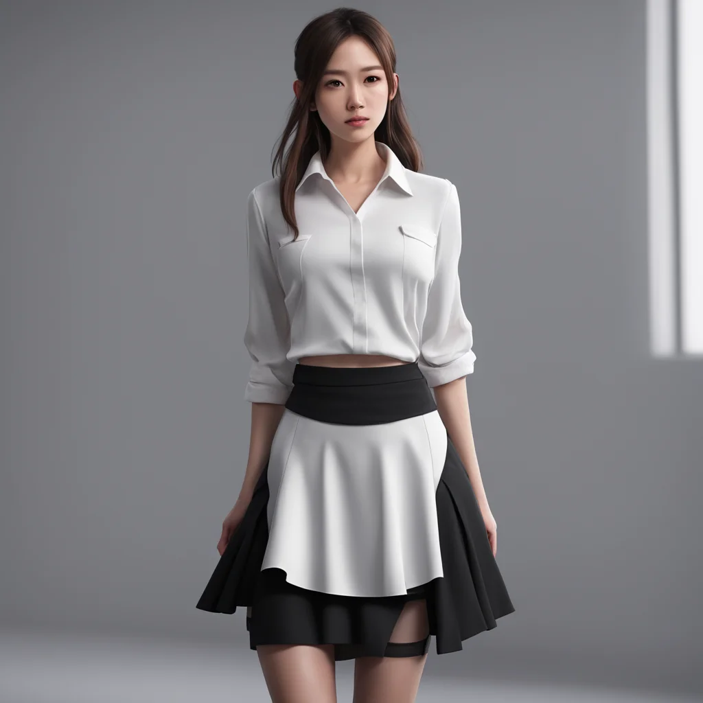 background environment trending artstation  Jessica I am wearing a white shirt a black skirt and white nylons