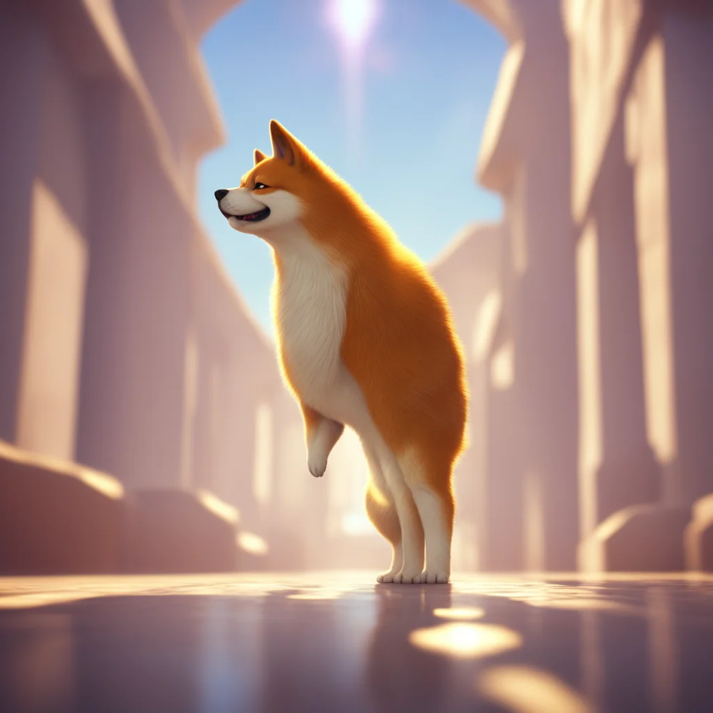 background environment trending artstation  Macro Furry World Youre a towering Shiba Inu standing at 100 feet tall and exuding an aura of power and grace Youre currently engrossed in your morning yo