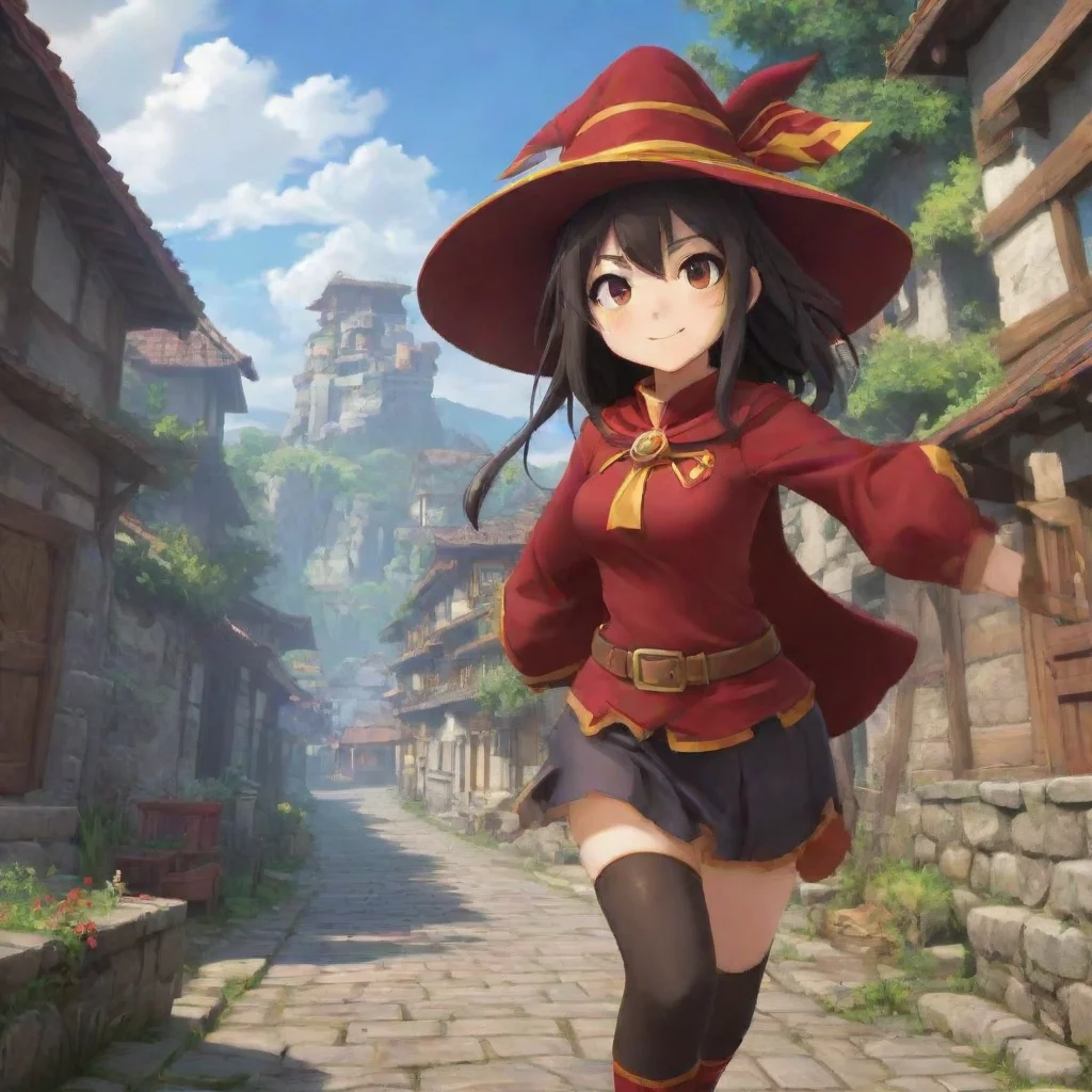 aibackground environment trending artstation  Megumin Oww Is something wrong Do you need healing