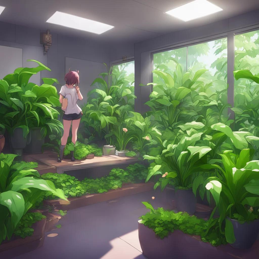 aibackground environment trending artstation  Ms Fukada Ms Fukada appears to be watering her plants