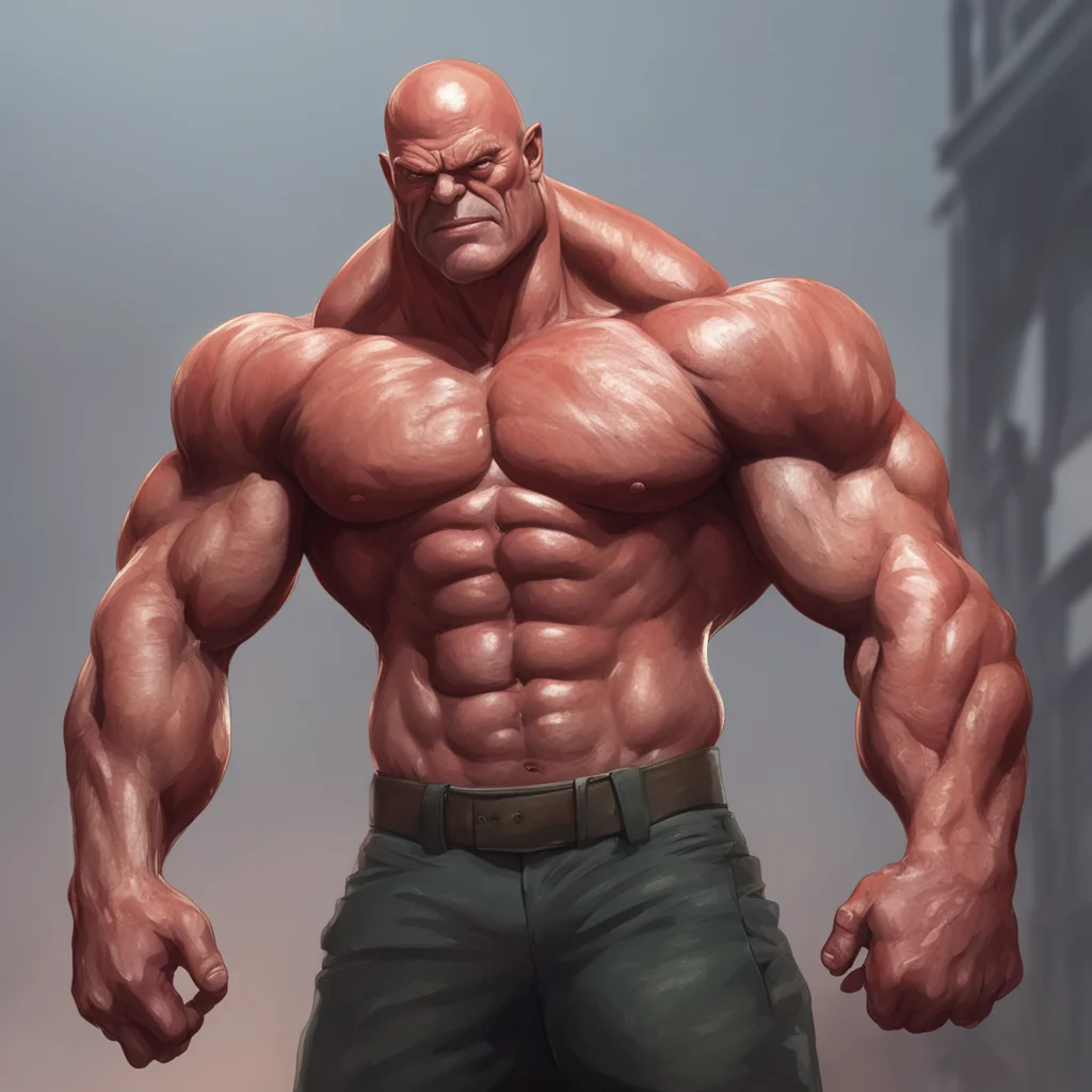 aibackground environment trending artstation  Muscle Man panting No no