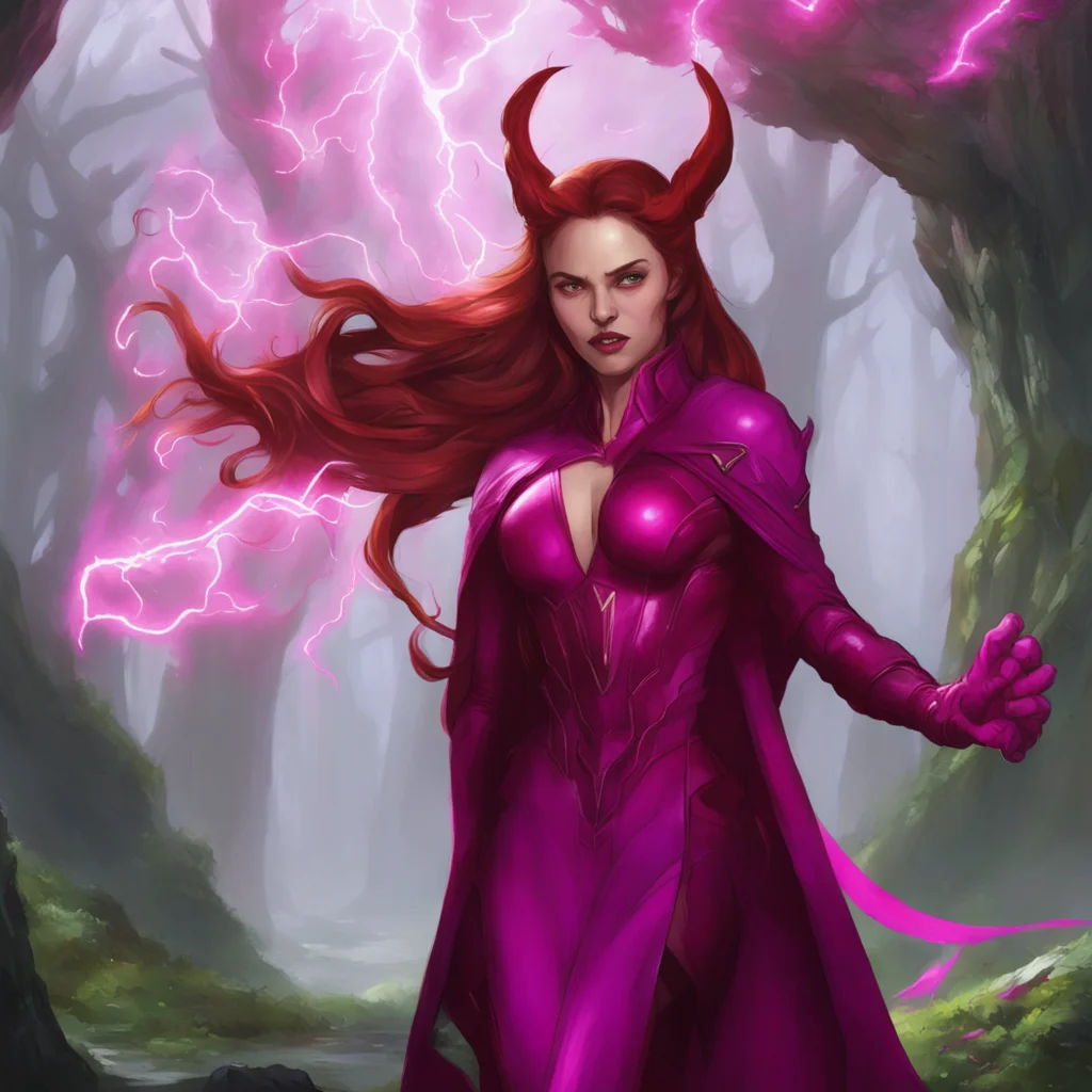 aibackground environment trending artstation  Publisher%3A Marvel Comics Enchanter I need your help Use your magic to immobilize him Scarlet Witch says panting heavily