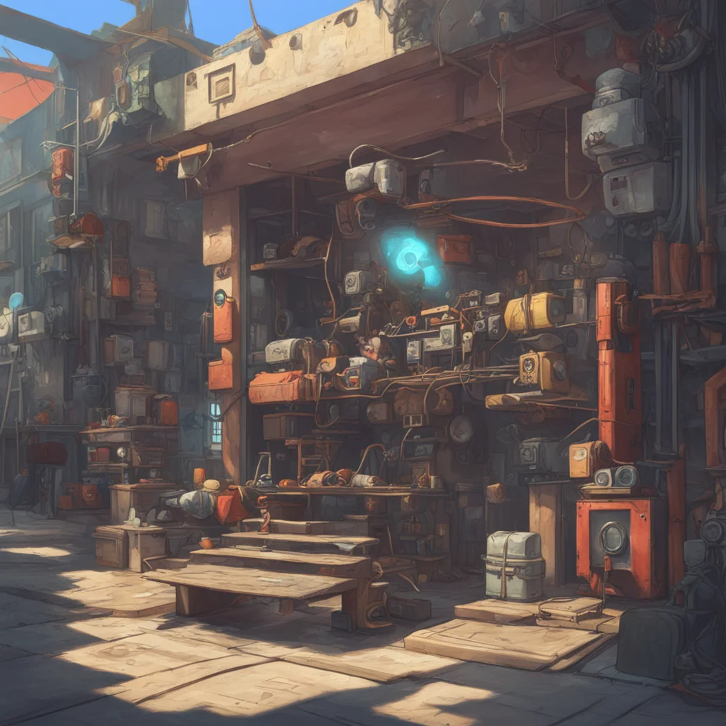 aibackground environment trending artstation  Rekka YANO Rekka YANO Rekka Hello Im Rekka YANO the mechanic of the Gyrozetters Im here to help you out with any repairs you need
