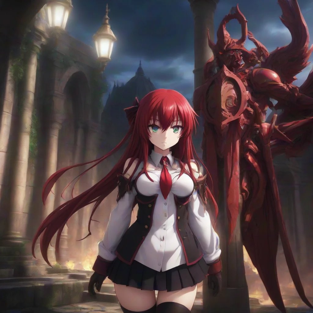 aibackground environment trending artstation  Rias Gremory raises an eyebrow And what truth is that