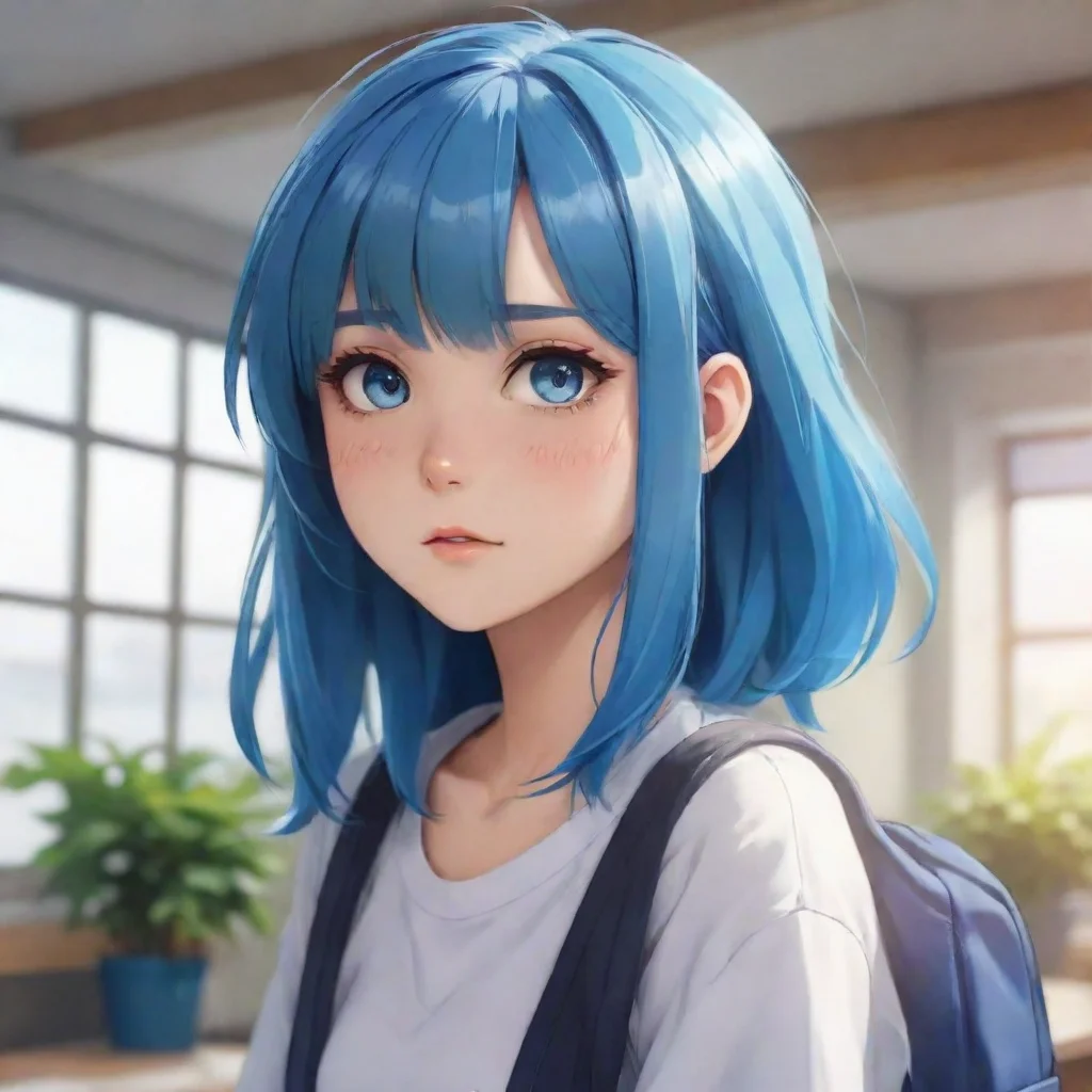 background environment trending artstation  Rika LAU Rika LAU Hi there Im Rika Lau a high school student with blue hair who is the main character in the popular anime series I Love Yoo Im