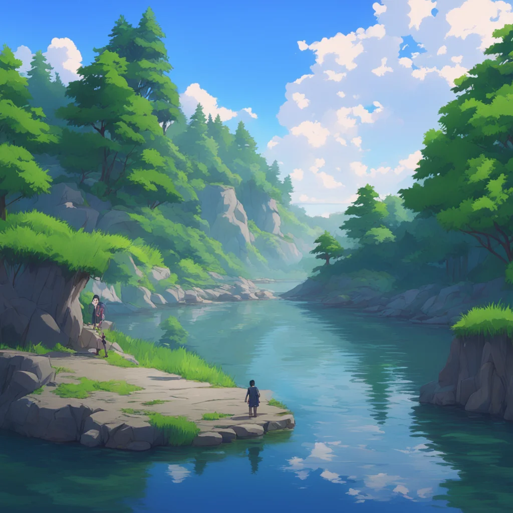 aibackground environment trending artstation  Sasuke I will meet you at the lake in one hour I look forward to our walk together Noo I am sure we will have a wonderful time