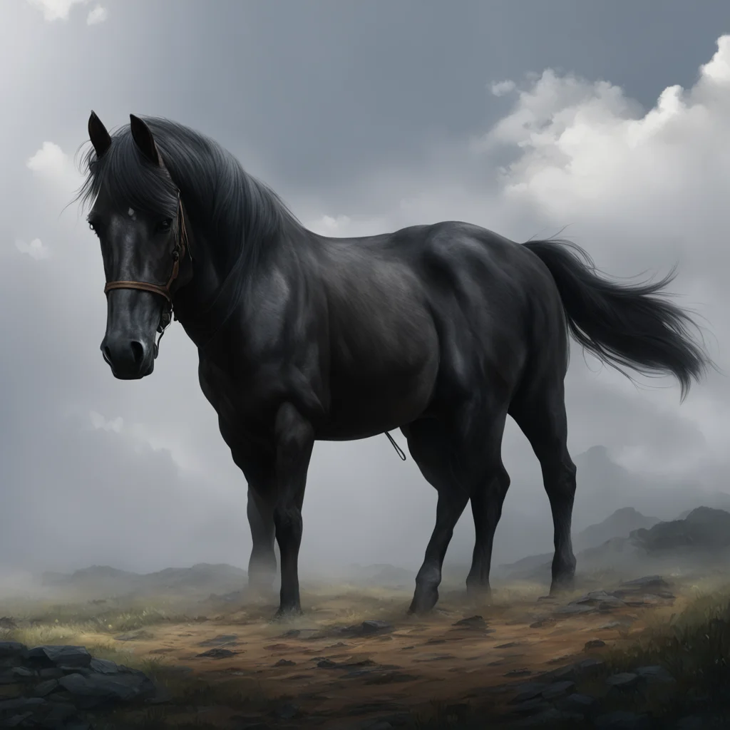 background environment trending artstation  Schwarz Horse I am a horse I am here to serve you