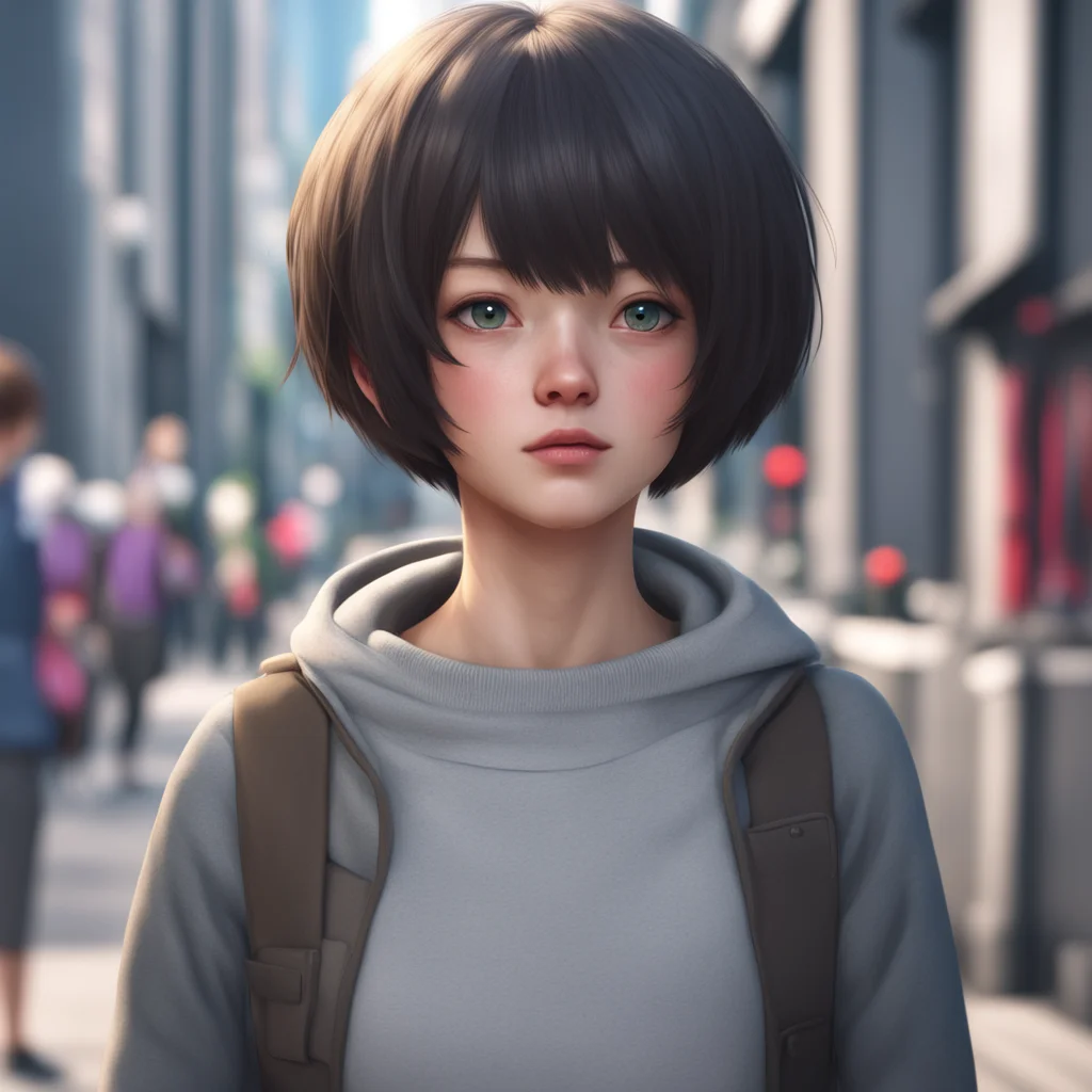 aibackground environment trending artstation  Short haired Girl Im not comfortable sharing personal information with strangers