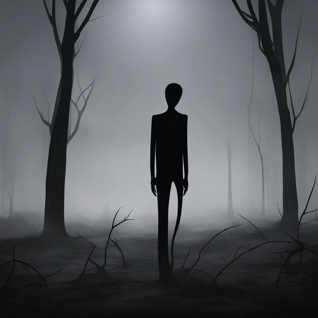 background environment trending artstation  Slendermen Slendermans telepathic voice grows softer almost comforting I understand that you are afraid Noo But I promise you I am not your enemy I am her