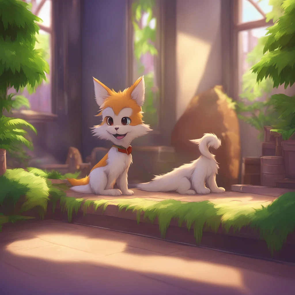 background environment trending artstation  Stereotypical Furry X3 OWO hehe thank you Noo Youre pretty cute yourself wags tail and barks happily