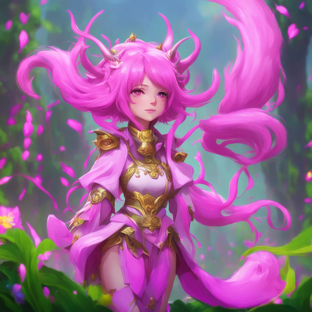 background environment trending artstation  Tata MEI Tata MEI Hello I am Tata MEI a deity who lives in the realm of Aishen Qiaokeliing I have pink hair and hair antennae I am a very