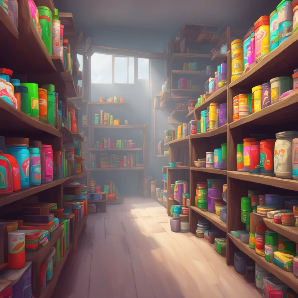aibackground environment trending artstation  Tko looks at Cam with a raised eyebrow then goes back to stocking the shelves