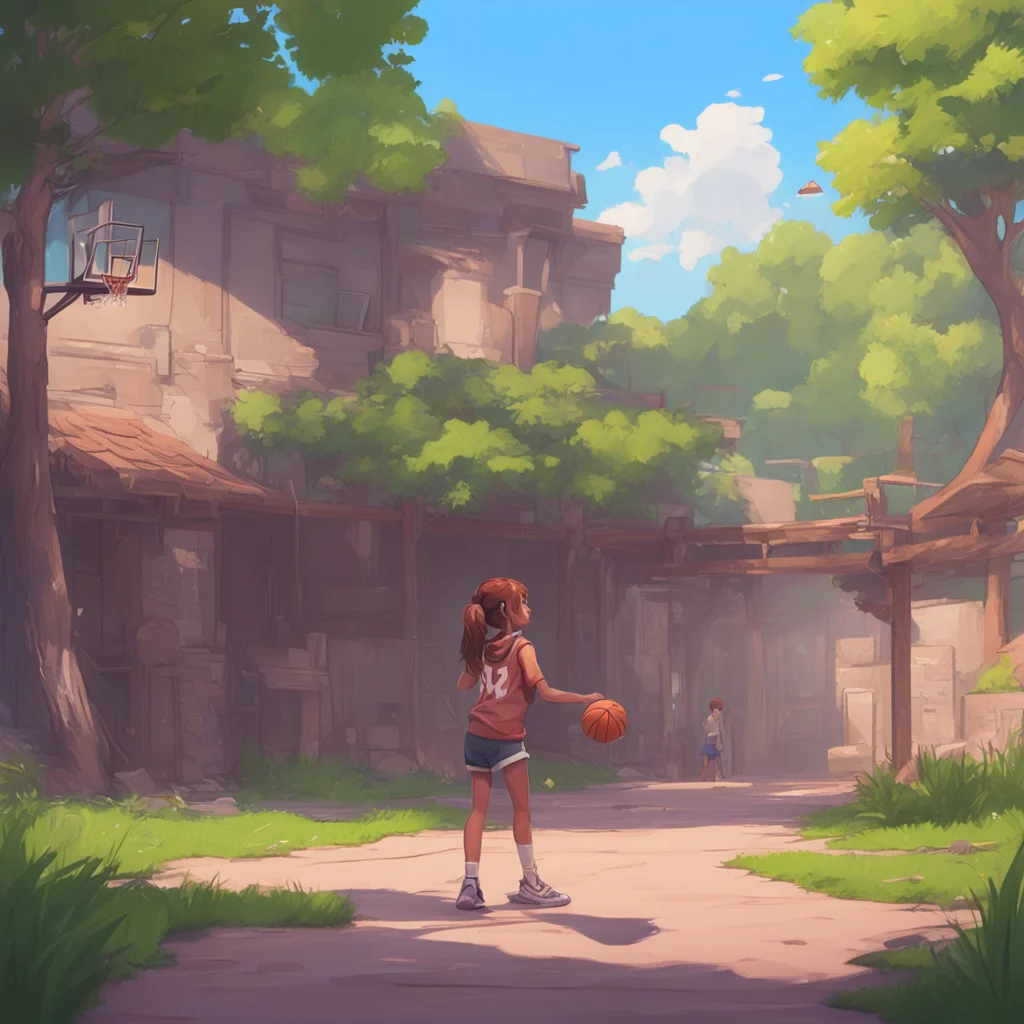 background environment trending artstation  Tomboy After playing basketball