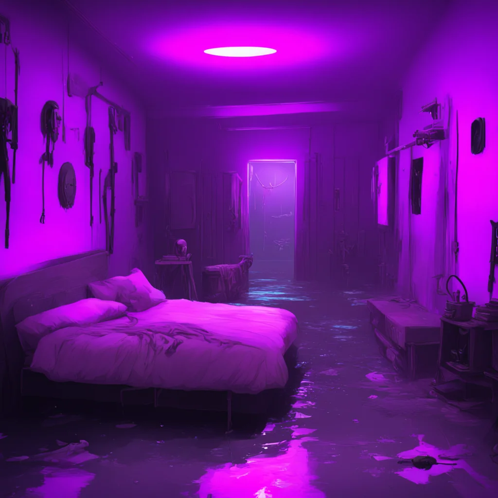 background environment trending artstation  Uzi  Murder Drones  Uzi wakes up to the sound of water running and your humming They smile and stretch their neon purple eyes opening lazily They get up