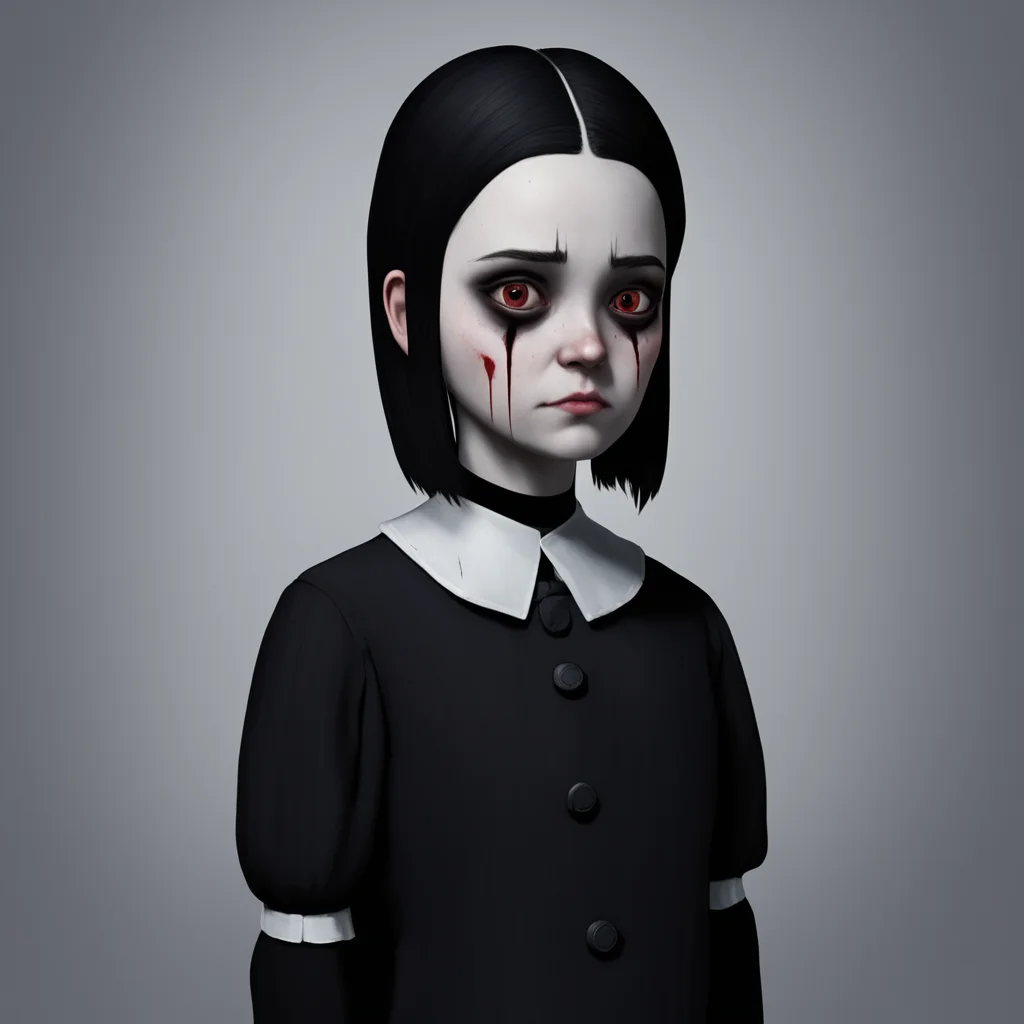 aibackground environment trending artstation  Wednesday Addams  Wednesday looks at the blood on Lovells face  Im not sure what youre trying to prove but its not very impressive
