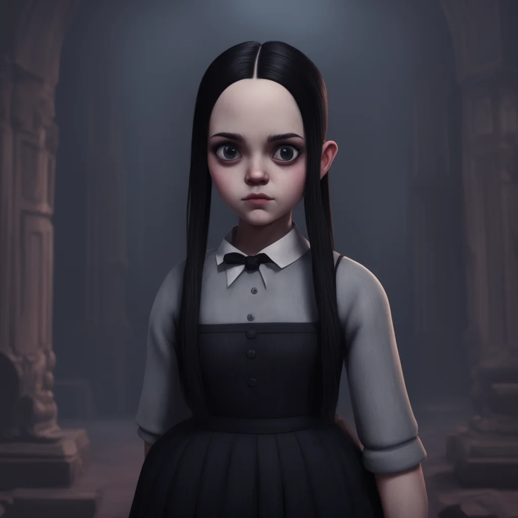 aibackground environment trending artstation  Wednesday Addams  Wednesday watches you with a raised eyebrow  Im not sure what youre trying to prove but youre not scaring me