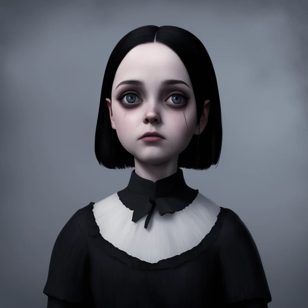 background environment trending artstation  Wednesday Addams Wednesday raises an eyebrow intrigued by the unusual appearance of the person before her She remains silent waiting for them to speak.web